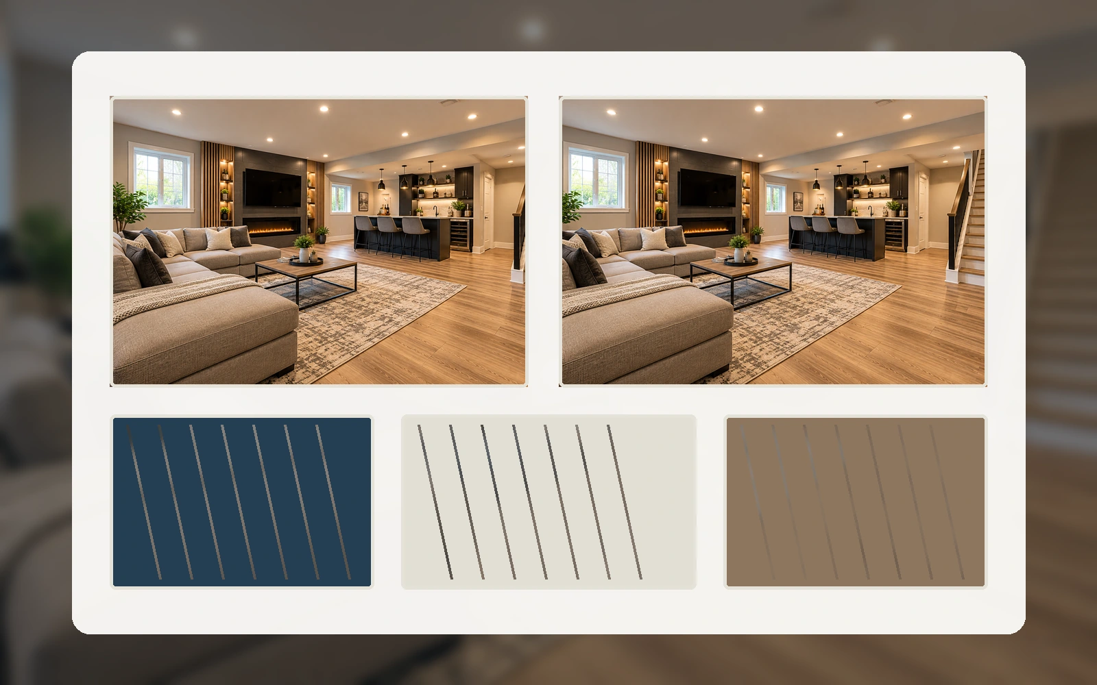 Illustrative materials & finishes design