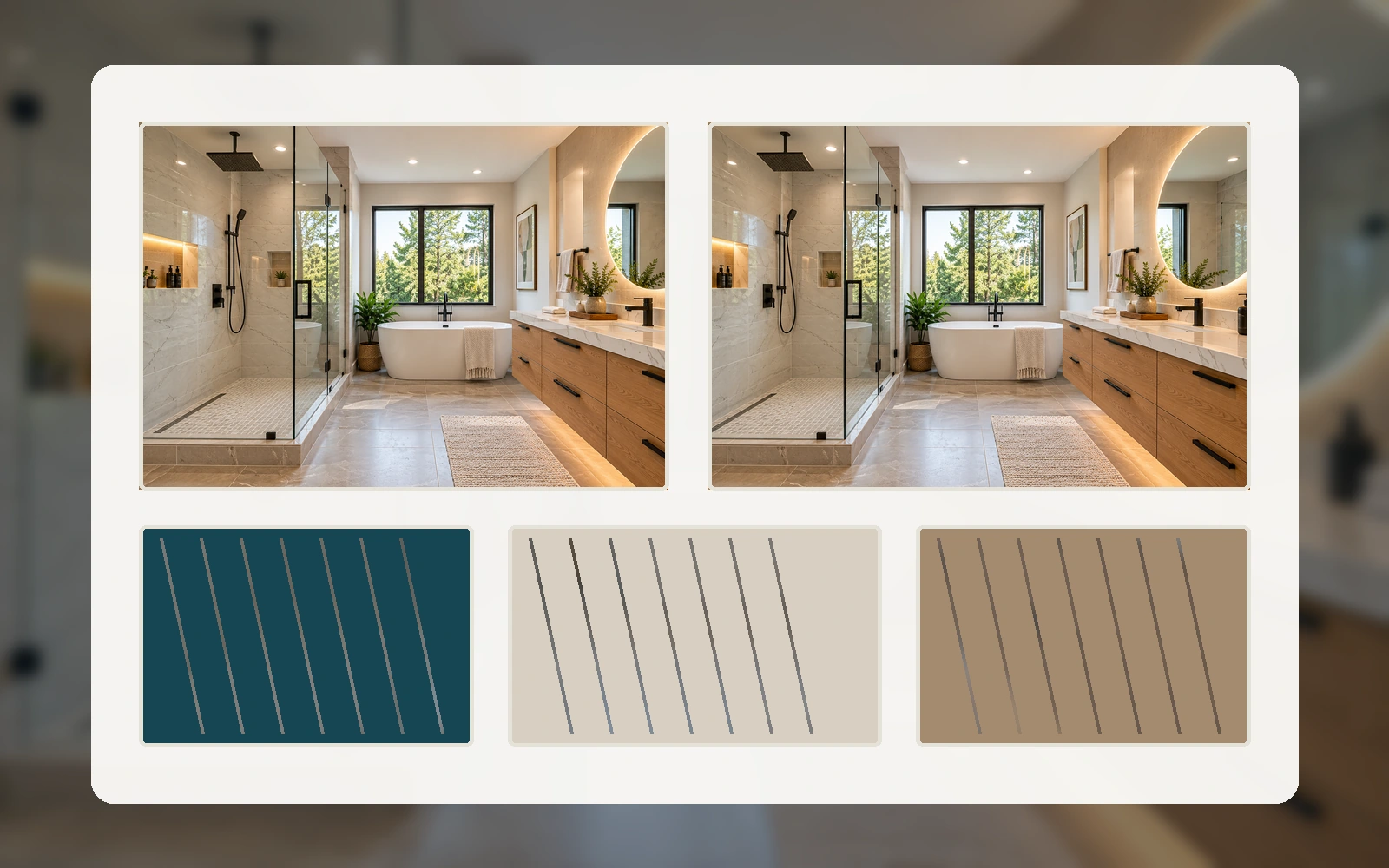 Illustrative materials & finishes design