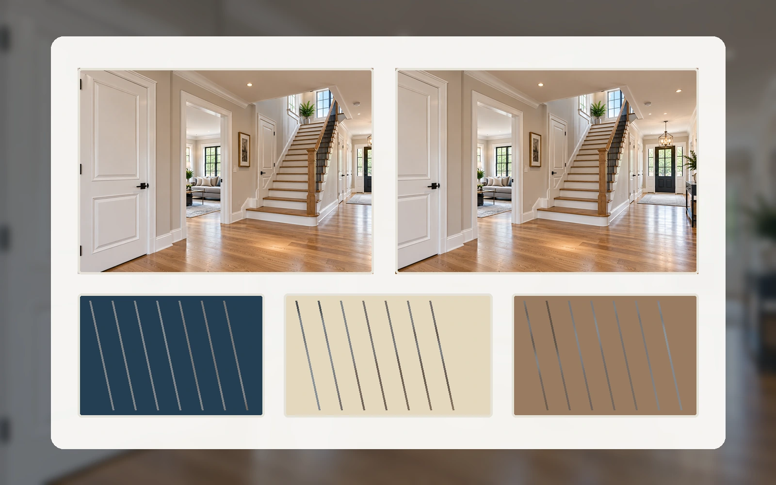 Illustrative materials & finishes design