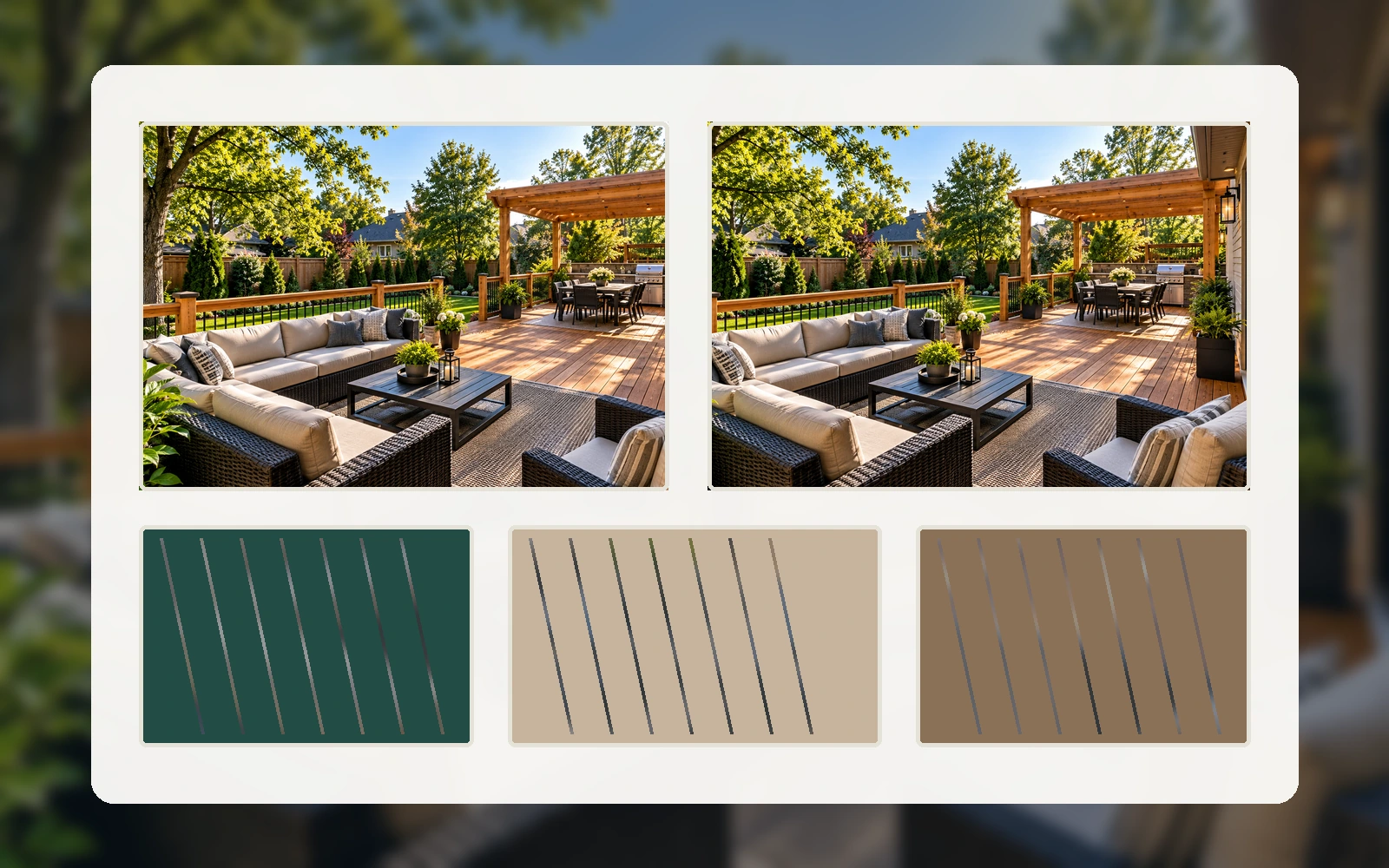 Illustrative materials & finishes design